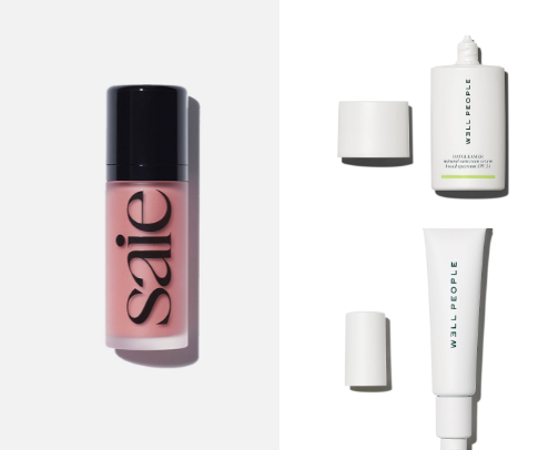 Clean makeup/skincare cover photo collage