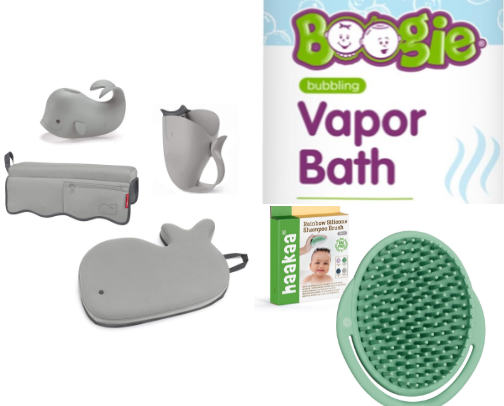 My Favorite Baby Bath Essentials (0–6 Months) 🥰 cover photo collage