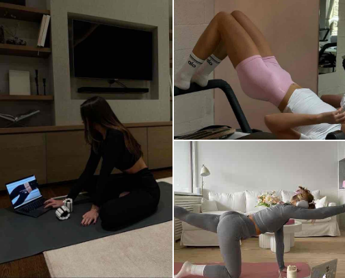 🔥 No Gym, No Problem: My Favorite At-Home Workout Videos cover photo collage