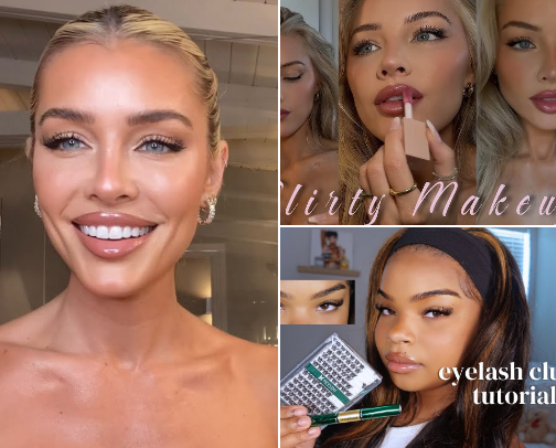 Youtube makeup stuffs cover photo collage