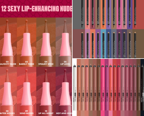 Fave Lip Liners cover photo collage