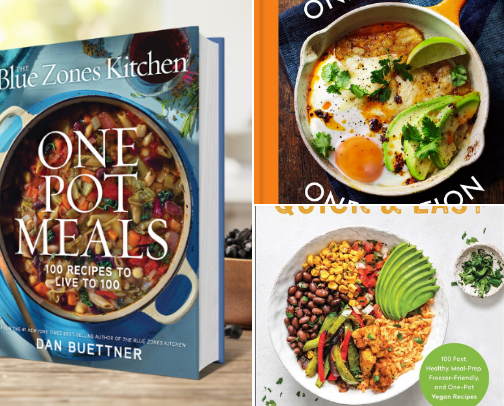 Delicious One-Pot Recipes: Top Cookbooks for Easy Cooking cover photo collage