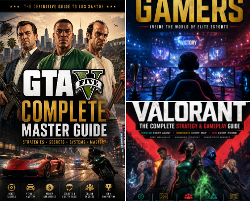 Best Gaming eBooks for Every Gamer: Strategy, Esports & Ultimate Guides cover photo collage