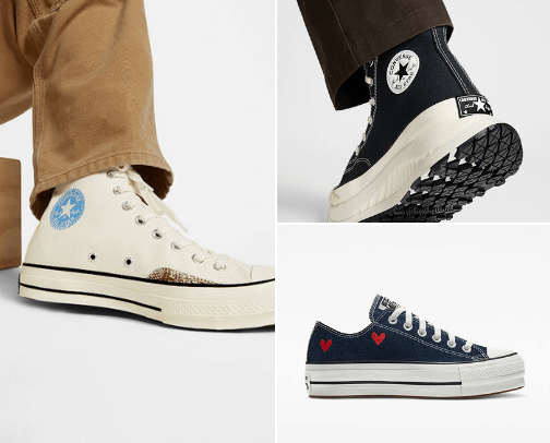 Converse shoes cover photo collage