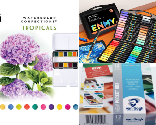 Art Supplies That Accompanied Me Through My Art Journey cover photo collage
