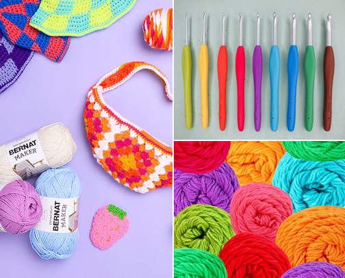 Crochet cover photo collage