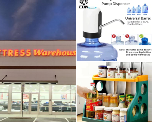 Home accessories:Couches/matress/rugs and kitchen essentials cover photo collage