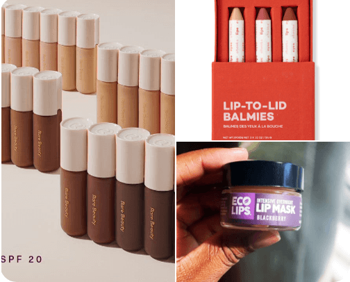 Clean Makeup Stash cover photo collage