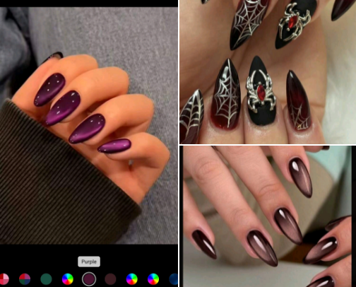 Baddie nails collection 💅 cover photo collage