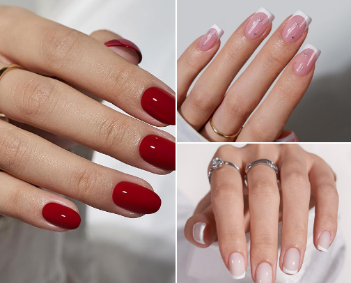 Press on nails cover photo collage