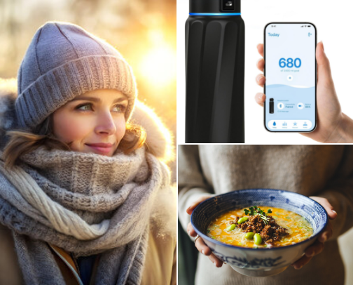 Surviving Winter One Cozy Habit at at Time cover photo collage