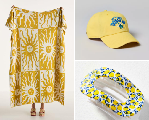 yellow gift basket ideas 🌼⭐️🍋 cover photo collage