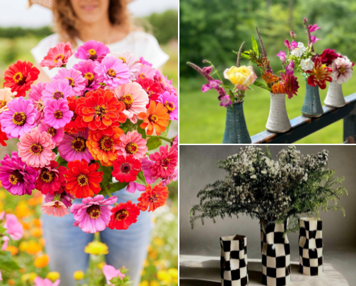 cut flower garden cover photo collage