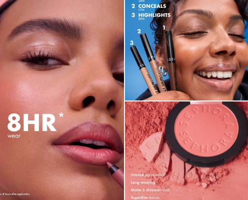 💄 Sephora girls’ beauty cover photo collage
