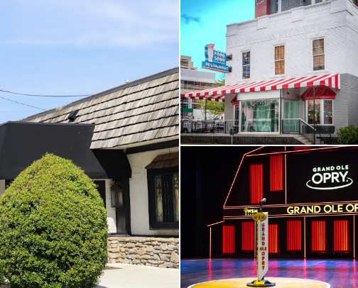 Nashville Original Restaurants and Venues - recommended by a Nashville Native cover photo collage