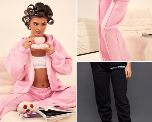 Best tracksuits from Pretty Little Thing 🩷 cover photo collage
