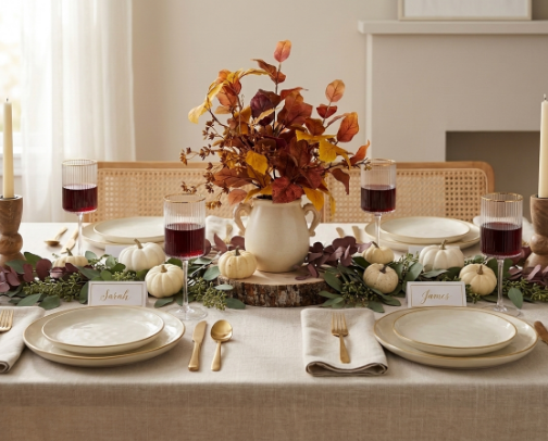 Simple Thanksgiving Table Decor cover photo collage