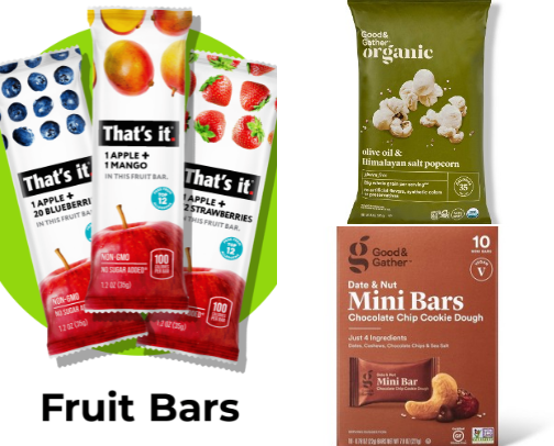 Clean snacks cover photo collage