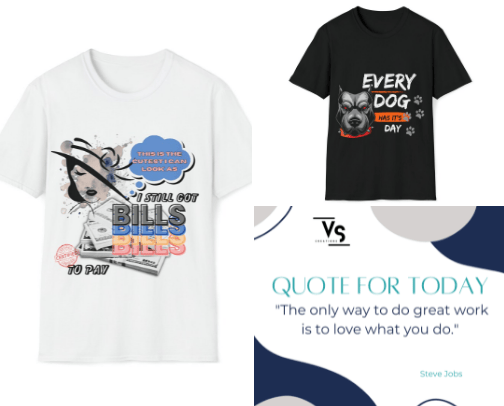 Creative T-shirts cover photo collage