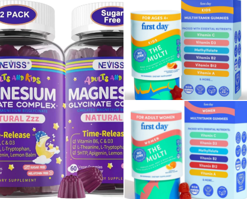 Vitamins & Supplements cover photo collage