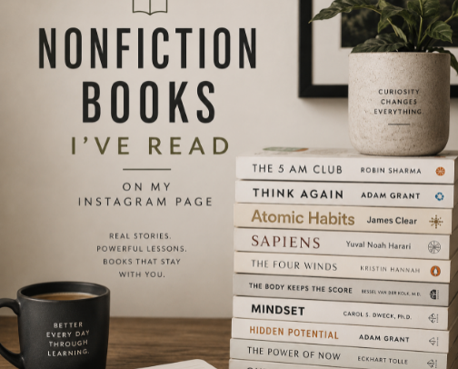 Best Books I’ve Read & Recommended on Instagram cover photo collage