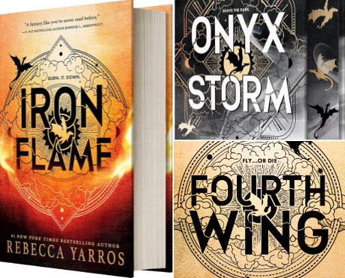 Smut, Romantasy, and Thrillers, oh my! cover photo collage