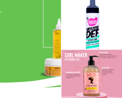 Natural Hair Care cover photo collage
