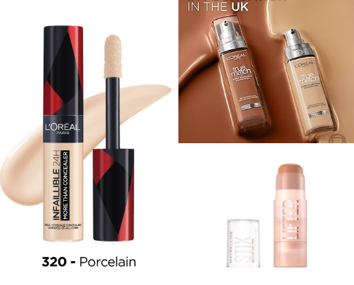 my makeup routine but with affordable drugstore products cover photo collage