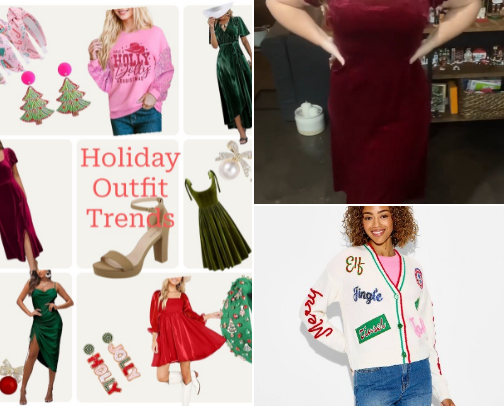 Holiday Outfits cover photo collage