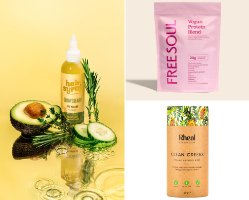 Postpartum mum glow up - products to get your sparkle back after having your baby cover photo collage