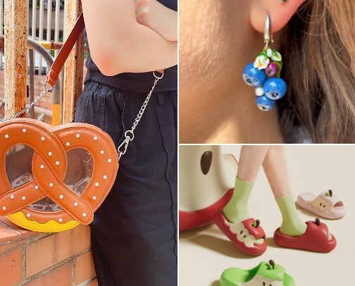 Food-shaped Wearables cover photo collage