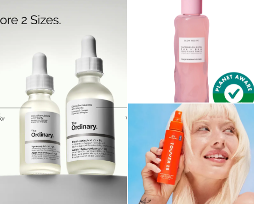 The best skin care products🤍 cover photo collage