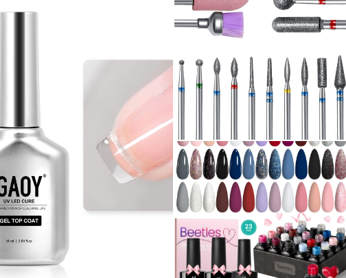 We have beautiful nails at home! Acrylic/Gel-X Beginner Friendly cover photo collage