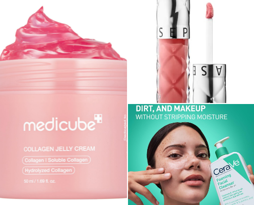 GRWM, Skincare/Makeup cover photo collage