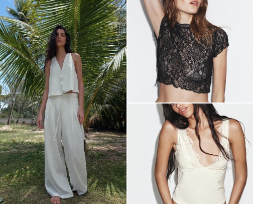 Trending styles now at Zara cover photo collage