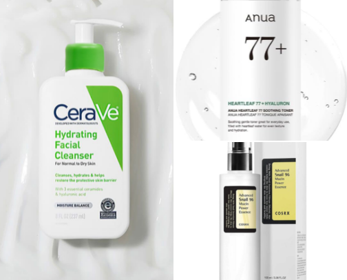 DRY SKIN RESCUE ROUTINE (GLASS SKIN IN 7 DAYS) cover photo collage