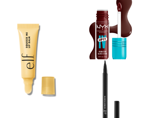 my daily makeup products cover photo collage