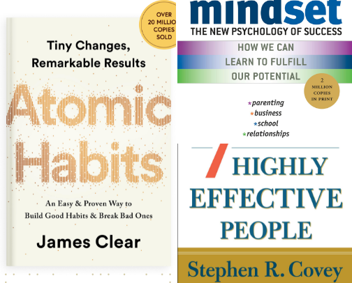 Best self-help books for personal growth 📖 cover photo collage