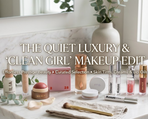 The Quiet Luxury & "Clean Girl" Makeup Edit: Effortless Prestige Beauty cover photo collage