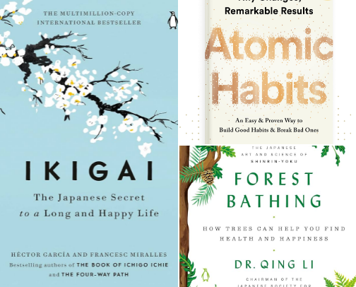10 Life-Changing Books Like Ikigai To Find Your Purpose & Joy cover photo collage