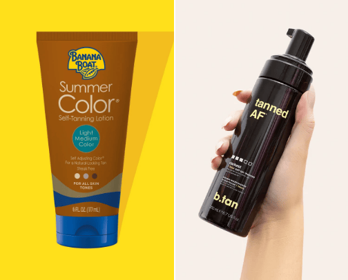 Tanning cover photo collage