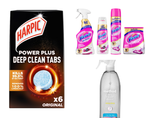 My favourite cleaning products as a busy mum cover photo collage