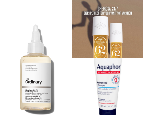 My favorite beauty recs cover photo collage
