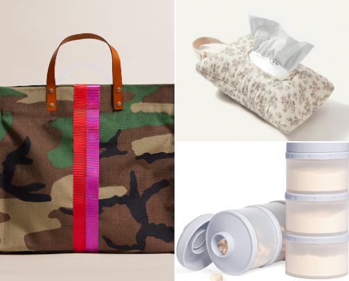 Diaper Bag Essentials | Cool Bag + Baby Items I Don't Leave Home Without cover photo collage