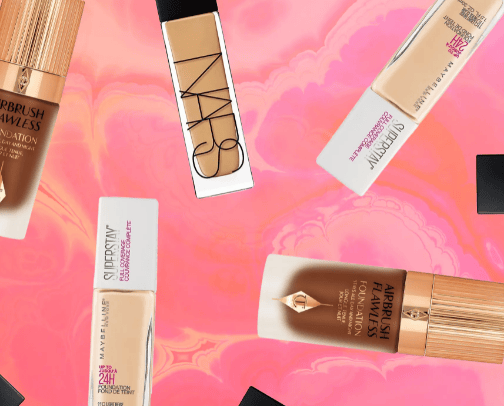Foundation for oily skin cover photo collage