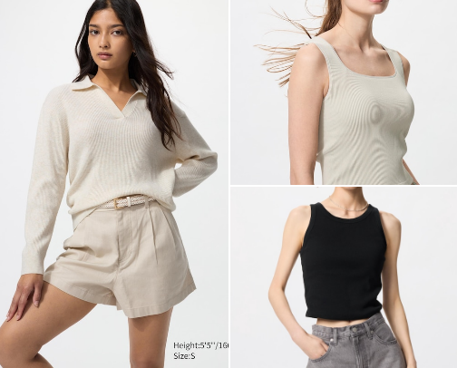 Uniqlo Ph: Women's Apparel and Accessories cover photo collage