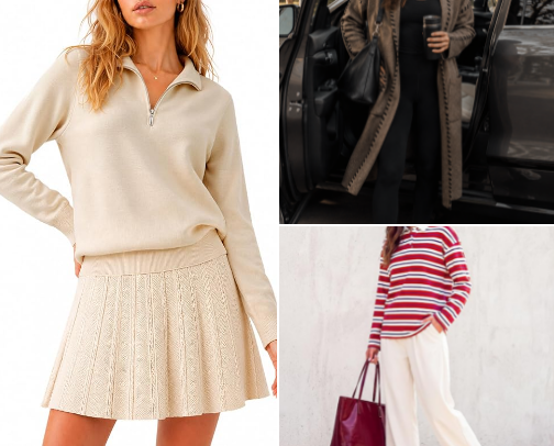 Mom Approved Back To School Casual Drop Off Outfits cover photo collage
