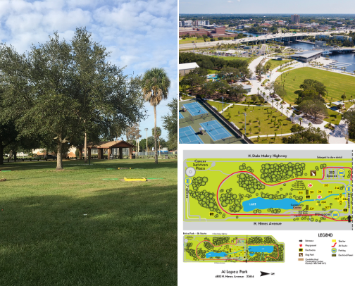 Tampa Parks that I enjoy (dog friendly) cover photo collage