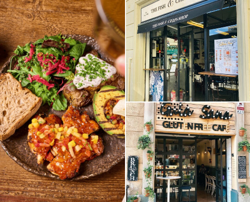 My Favourite Go-To Gluten Free Restaurants in Barcelona, Spain cover photo collage