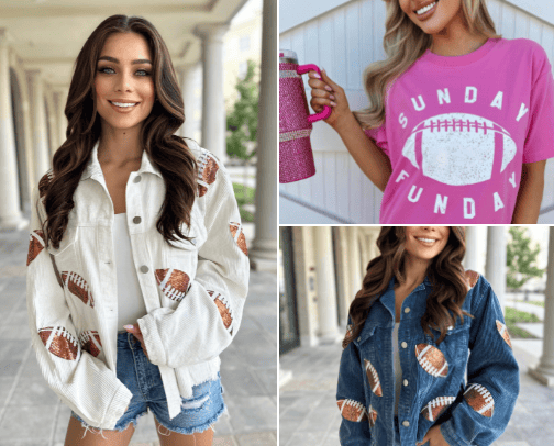 Women's Football Fan Apparel & Accessories cover photo collage